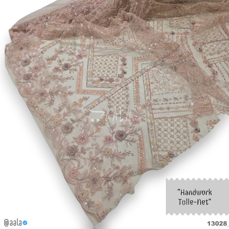 Handwork Net Blend 58-Inches PINK Per-Metre