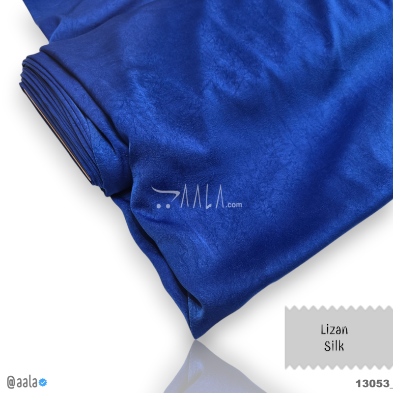 Lizan Silk Blend 58-Inches BLUE Per-Metre 