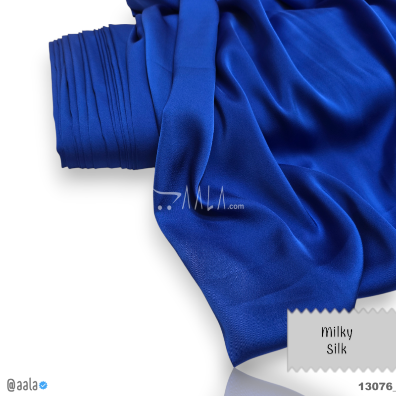 Milky Silk Blend 58-Inches BLUE Per-Metre