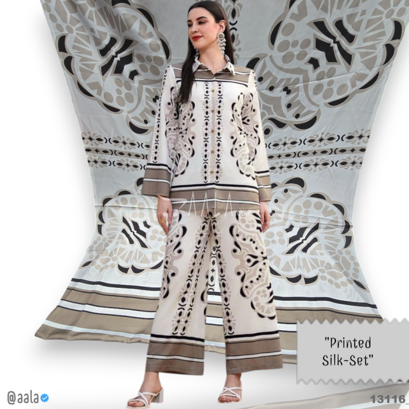 Printed Silk Blend 44-Inches PRINTED Per-Pc 