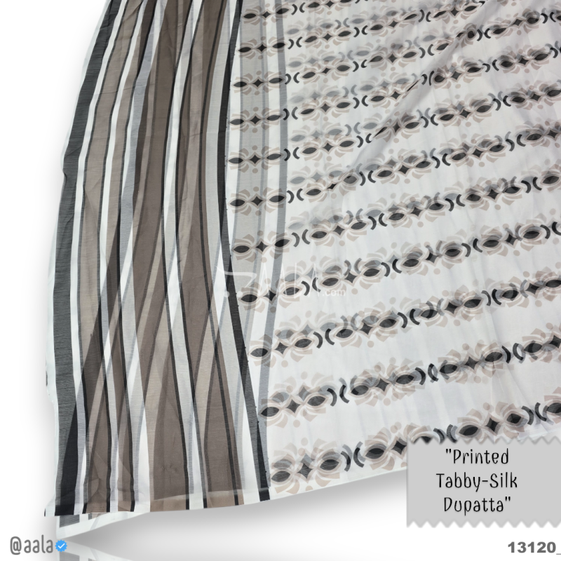Printed-Tabby Chiffon Blend Dupatta-32-Inches PRINTED 2.25-Metres 