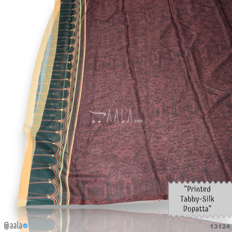Printed-Tabby Chiffon Blend Dupatta-32-Inches PRINTED 2.25-Metres 