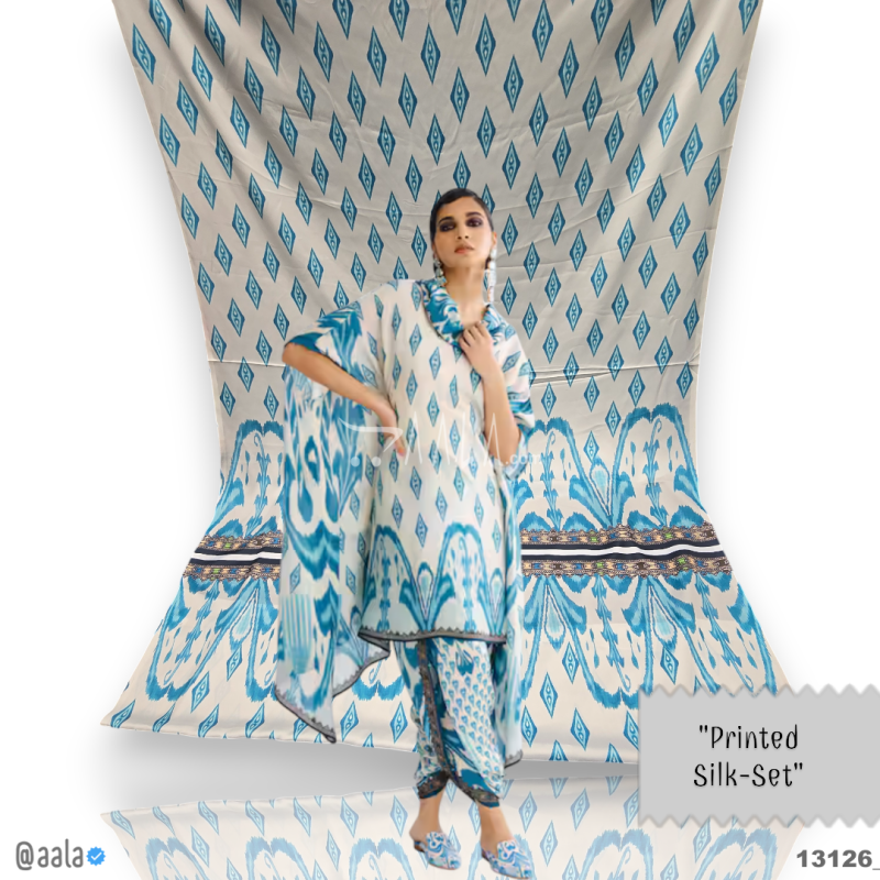 Printed Silk Blend 44-Inches PRINTED Per-Pc