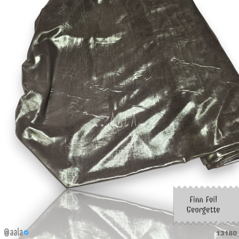 Finn-Foil Georgette Blend 58-Inches BROWN Per-Metre 