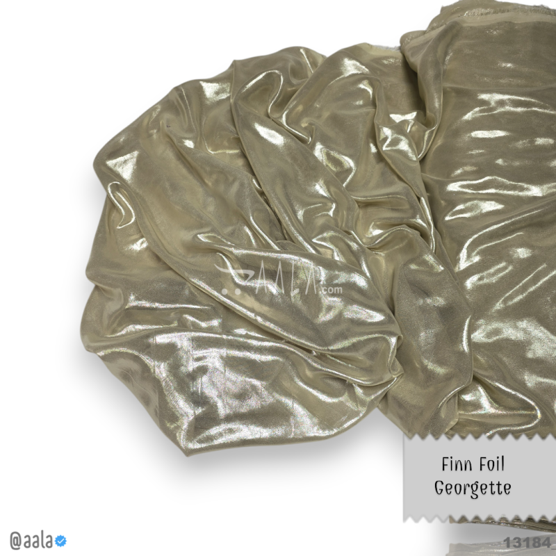 Finn-Foil Georgette Blend 58-Inches GREEN Per-Metre 