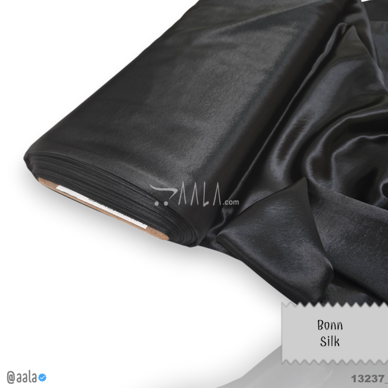 Bonn Silk Blend 58-Inches BLACK Per-Metre