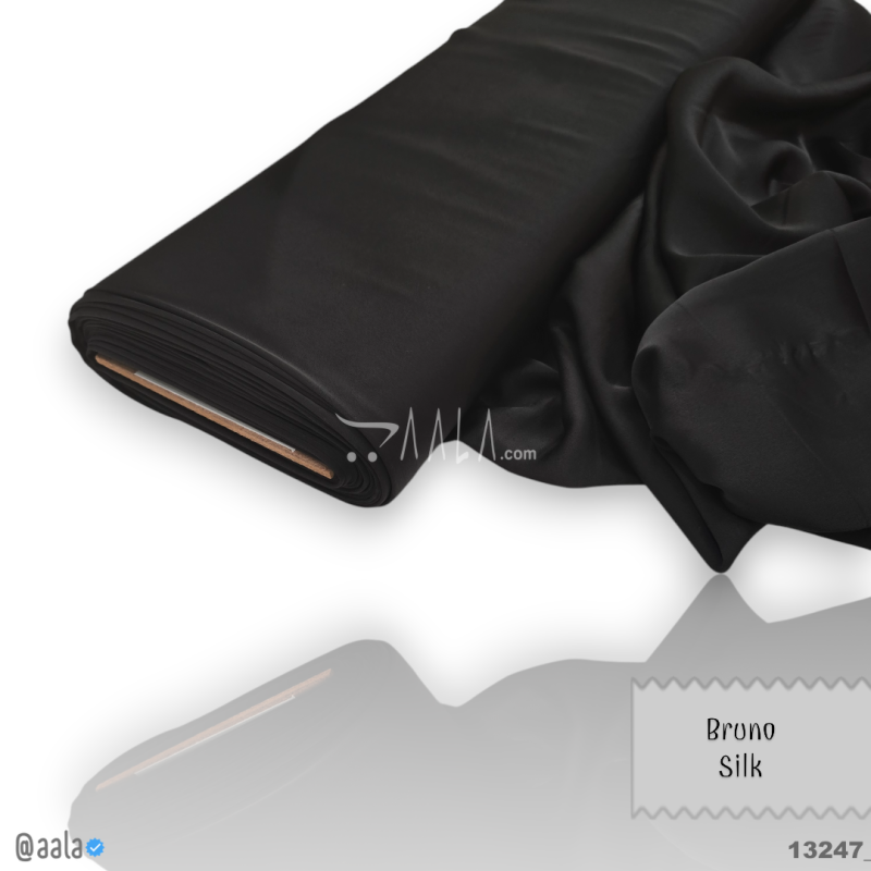 Bruno Silk Blend 58-Inches BLACK Per-Metre