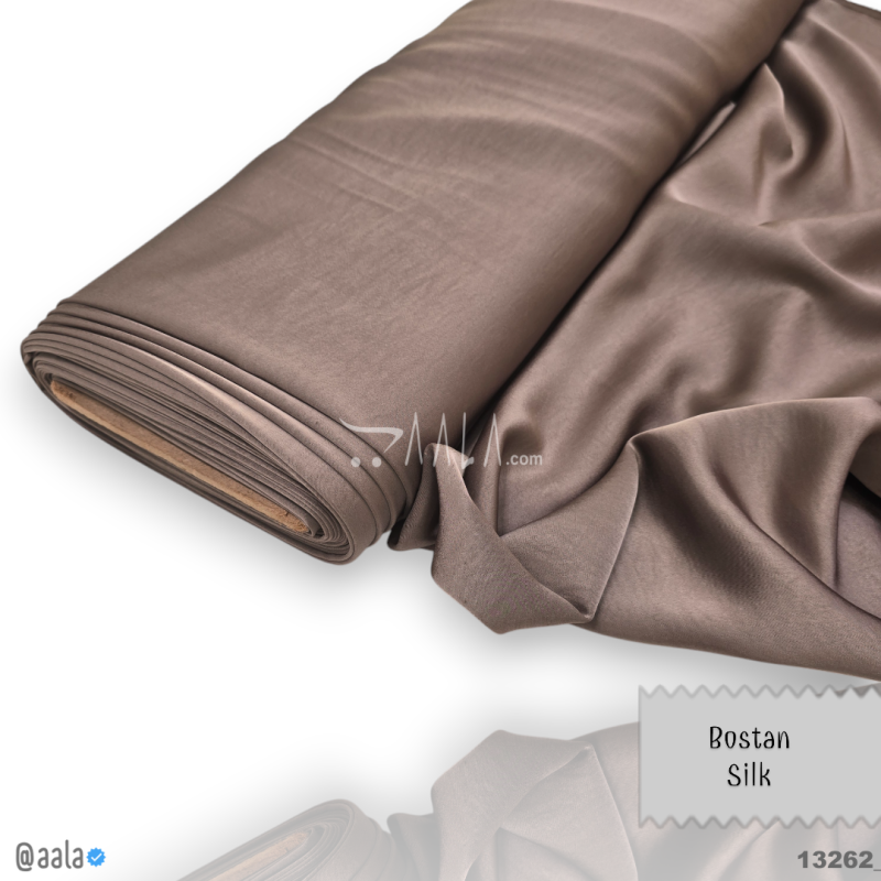 Bostan Silk Blend 58-Inches BROWN Per-Metre 