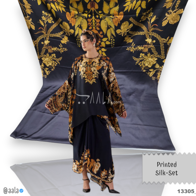 Printed Silk Blend 44-Inches PRINTED Per-Pc
