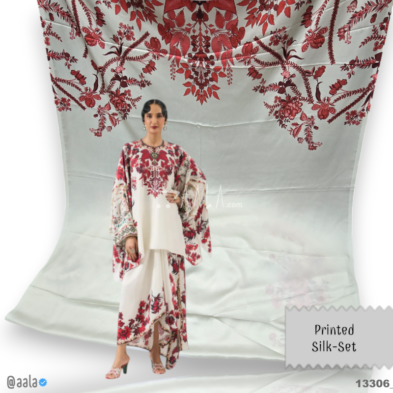 Printed Silk Blend 44-Inches PRINTED Per-Pc 