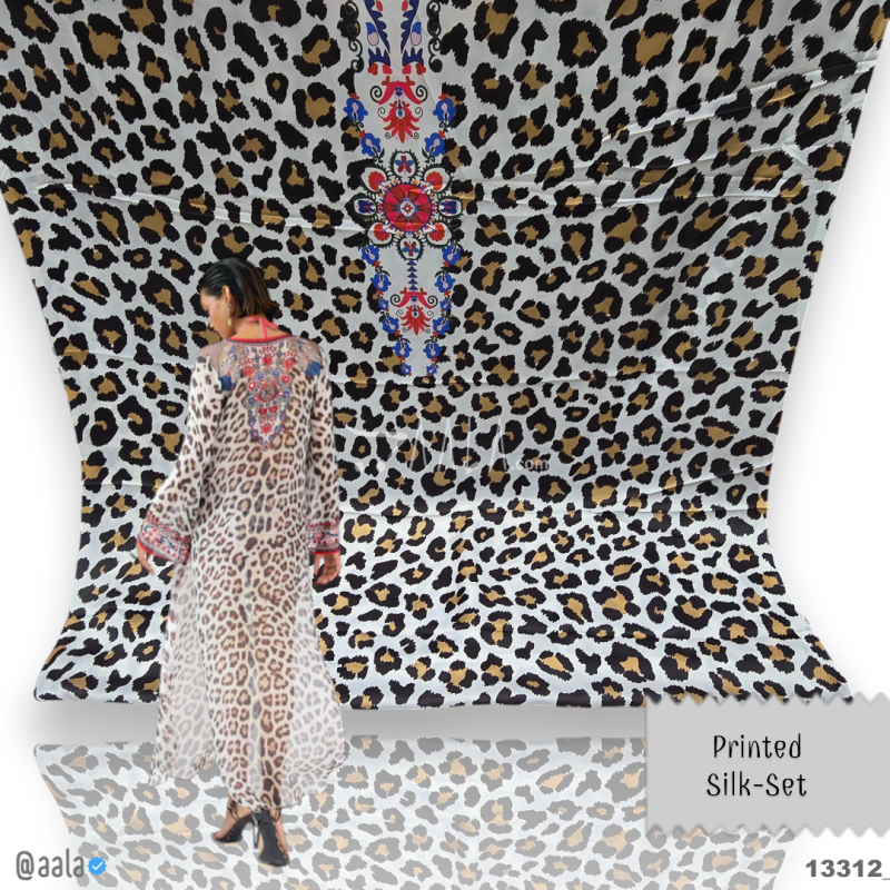 Printed Silk Blend 44-Inches PRINTED Per-Pc 