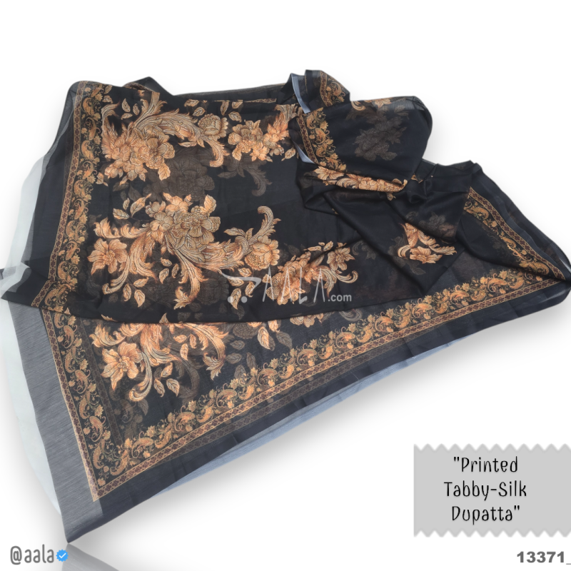 Printed-Tabby Chiffon Blend Dupatta-32-Inches PRINTED 2.25-Metres 
