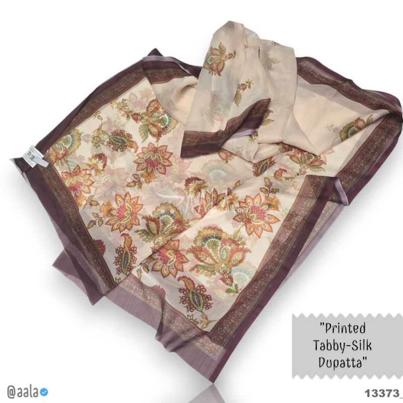 Printed-Tabby Chiffon Blend Dupatta-32-Inches PRINTED 2.25-Metres 