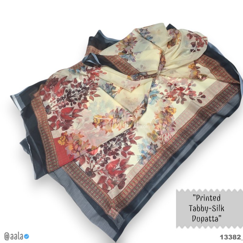 Printed-Tabby Chiffon Blend Dupatta-32-Inches PRINTED 2.25-Metres