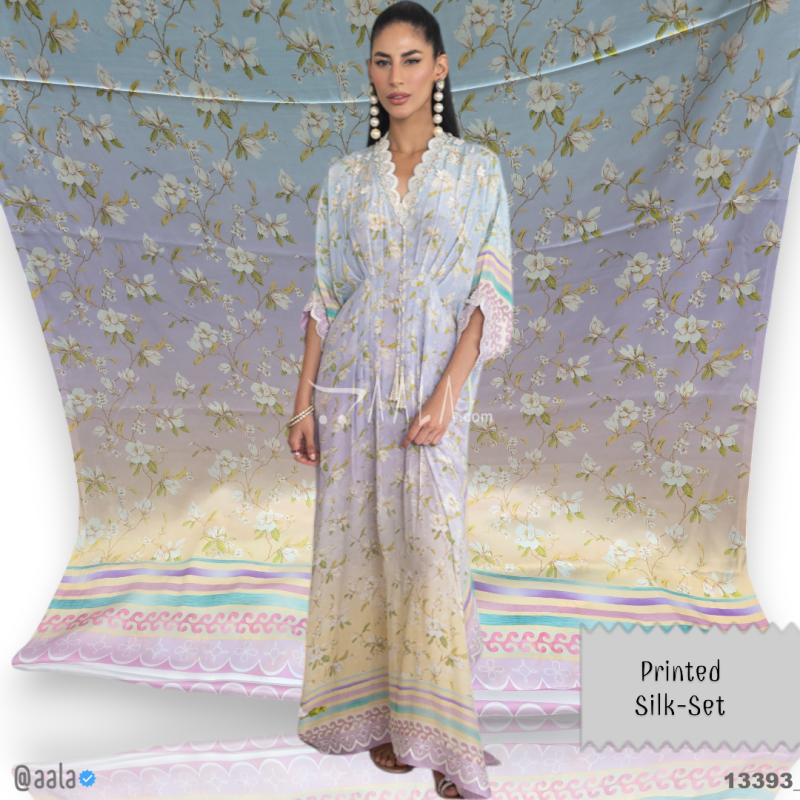 Printed Silk Blend 44-Inches PRINTED Per-Pc 