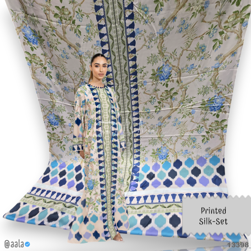 Printed Silk Blend 44-Inches PRINTED Per-Pc