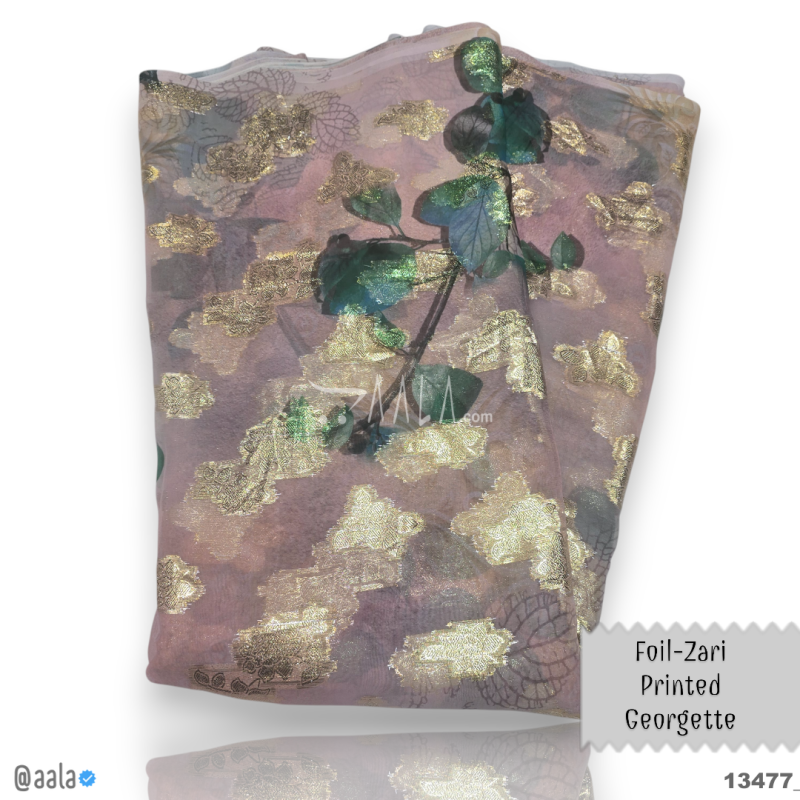 Foil Georgette Blend 44-Inches PRINTED Per-Metre