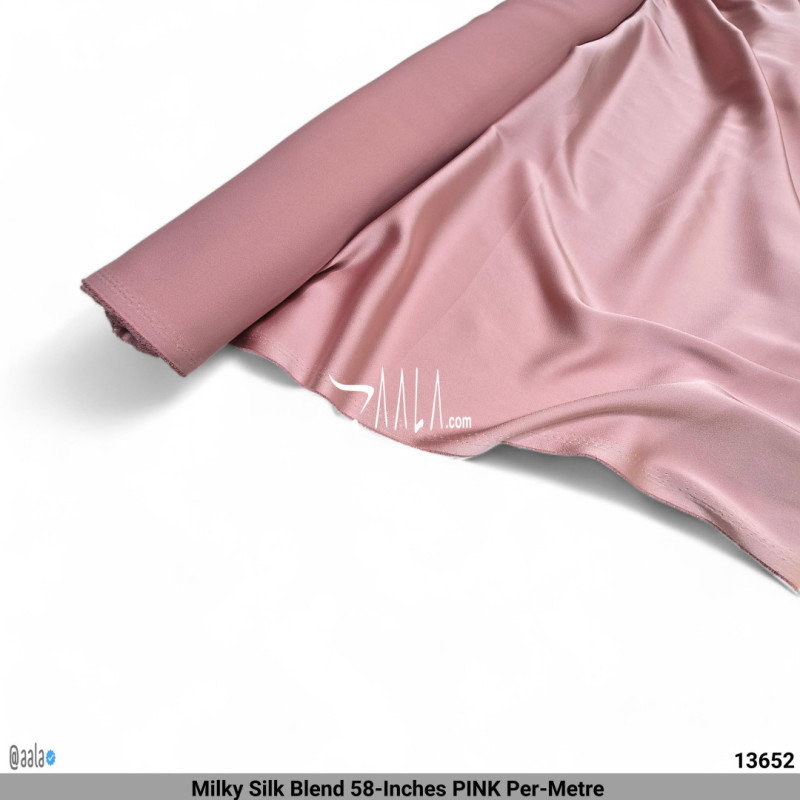 Milky Silk Blend 58-Inches PINK Per-Metre
