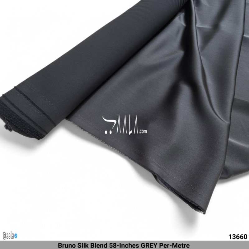 Bruno Silk Blend 58-Inches GREY Per-Metre