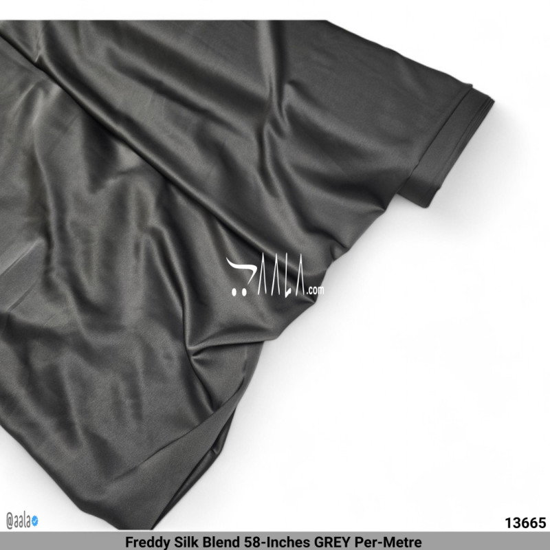 Freddy Silk Blend 58-Inches GREY Per-Metre 
