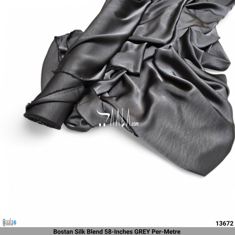 Bostan Silk Blend 58-Inches GREY Per-Metre