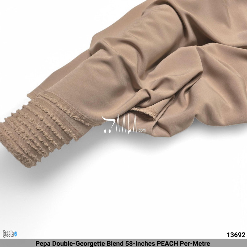 Pepa Double-Georgette Blend 58-Inches PEACH Per-Metre