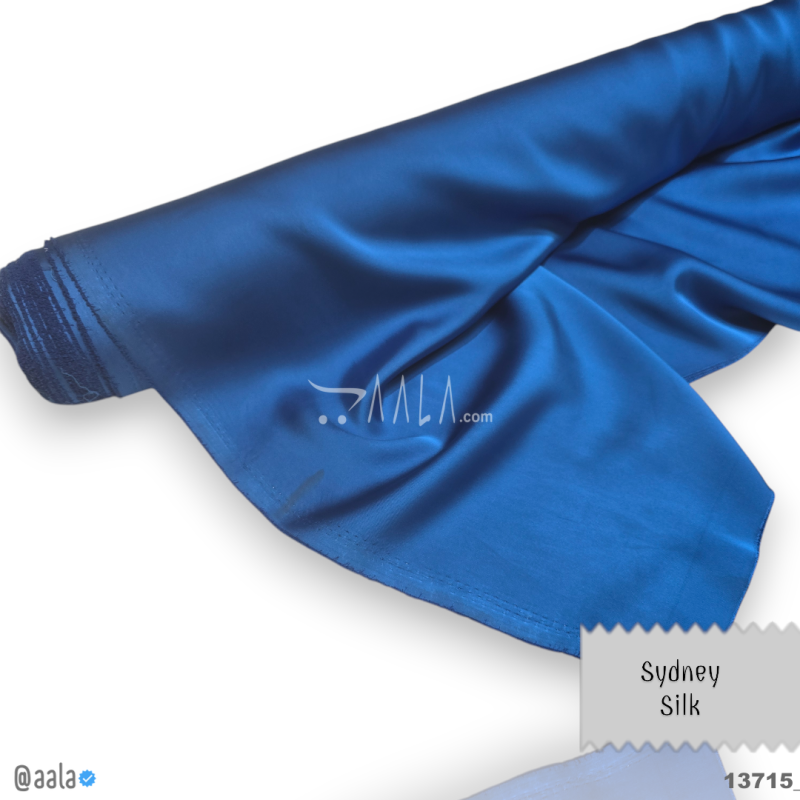 Sydney Silk Blend 58-Inches BLUE Per-Metre 
