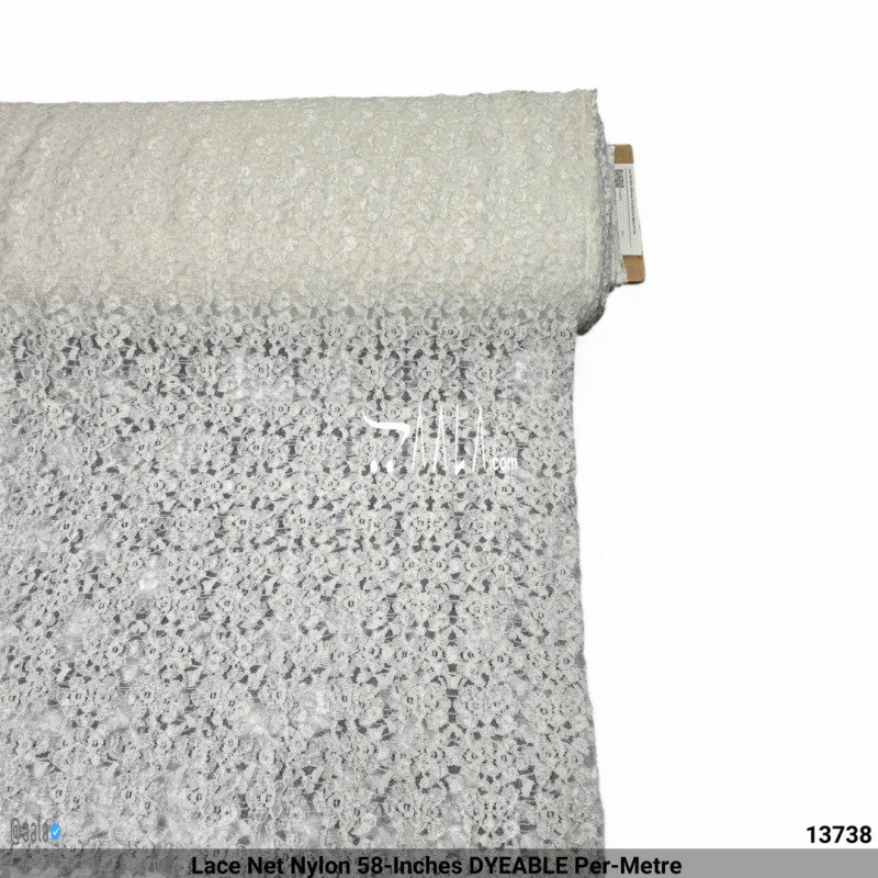 Lace Net Nylon 58-Inches DYEABLE Per-Metre 
