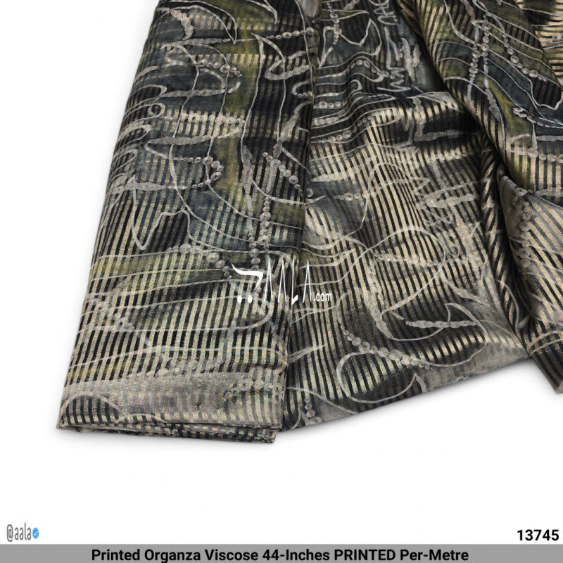 Printed Organza Viscose 44-Inches PRINTED Per-Metre