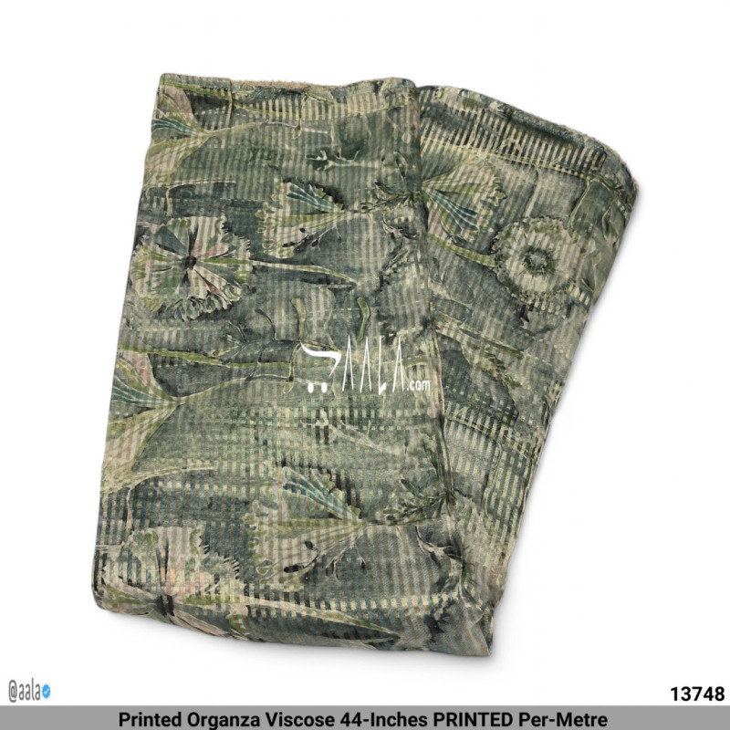 Printed Organza Viscose 44-Inches PRINTED Per-Metre