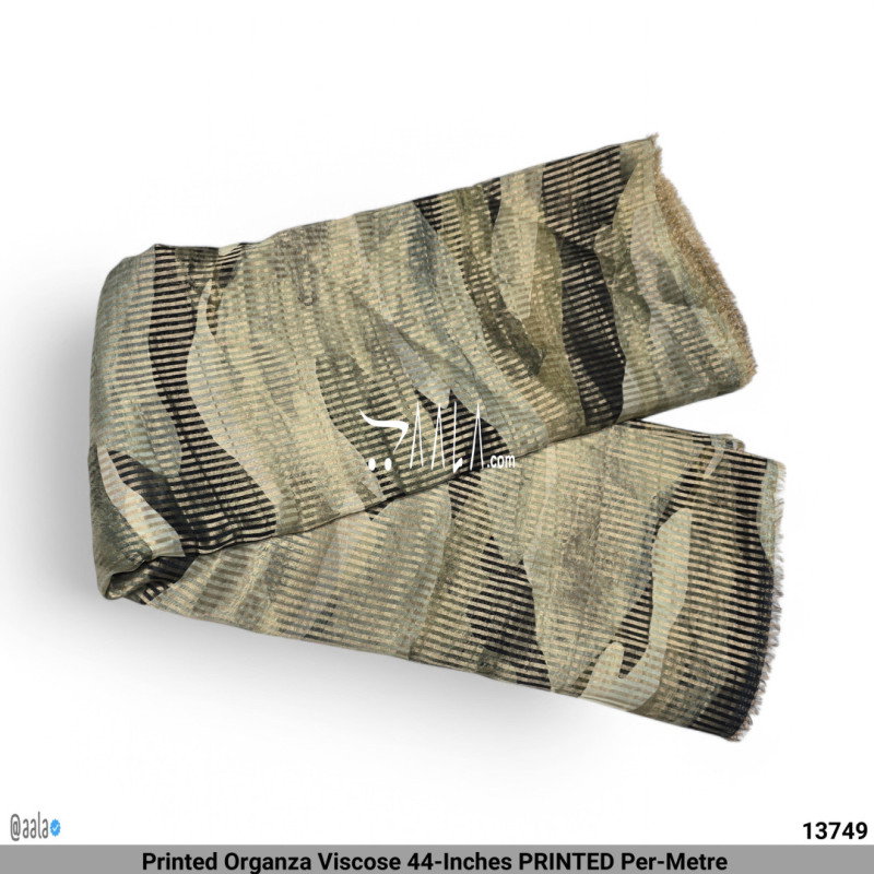 Printed Organza Viscose 44-Inches PRINTED Per-Metre