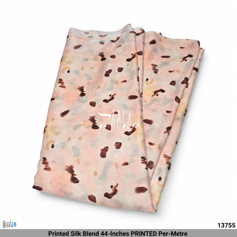 Printed Silk Blend 44-Inches PRINTED Per-Metre