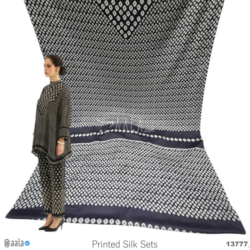Printed Silk Blend 44-Inches PRINTED Per-Pc 