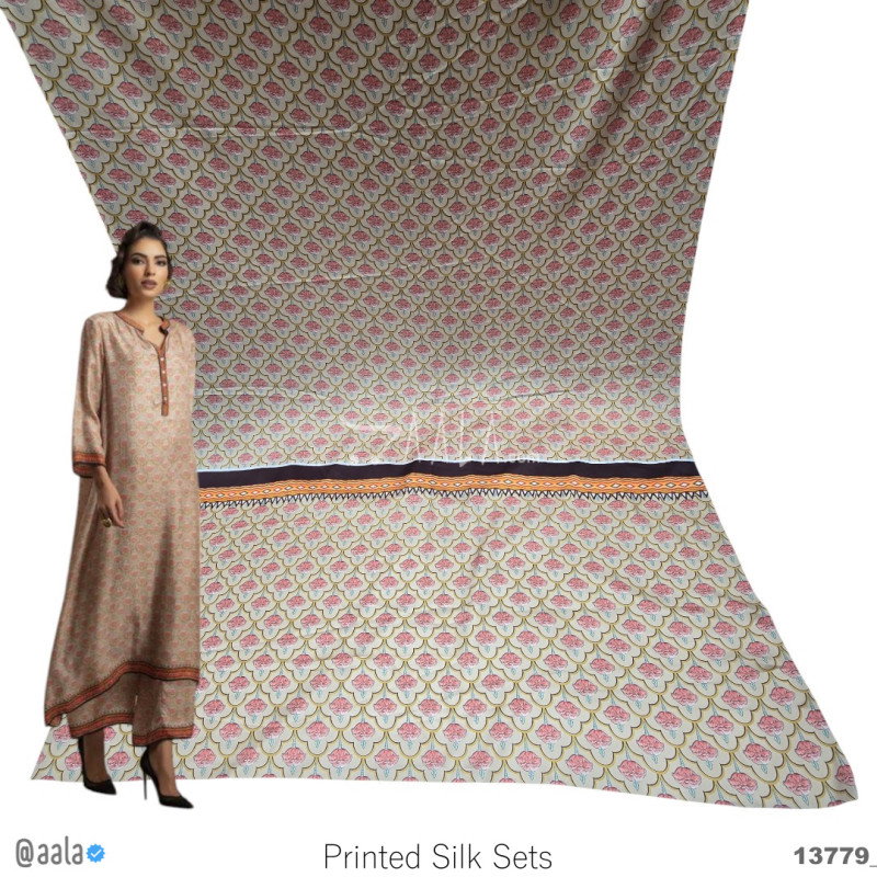 Printed Silk Blend 44-Inches PRINTED Per-Pc