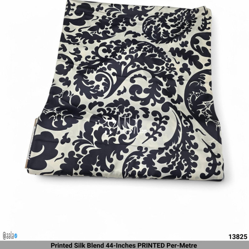 Printed Silk Blend 44-Inches PRINTED Per-Metre 