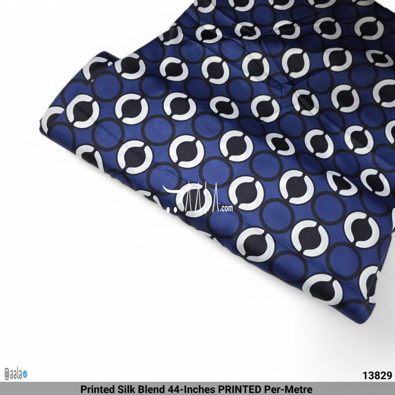 Printed Silk Blend 44-Inches PRINTED Per-Metre 