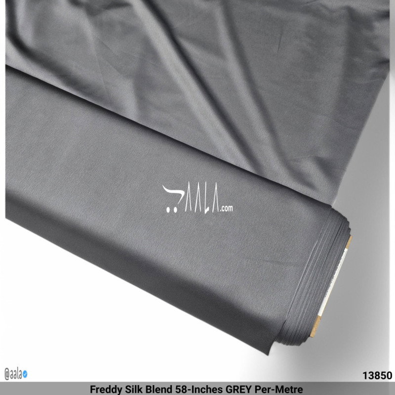 Freddy Silk Blend 58-Inches GREY Per-Metre