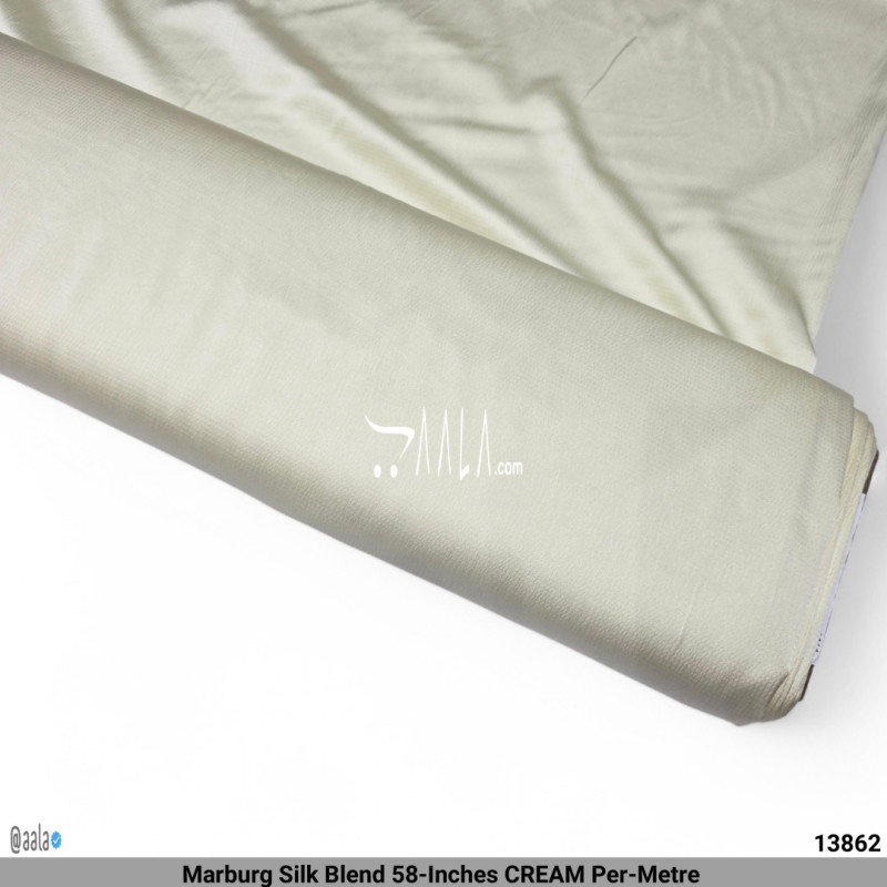 Marburg Silk Blend 58-Inches CREAM Per-Metre 
