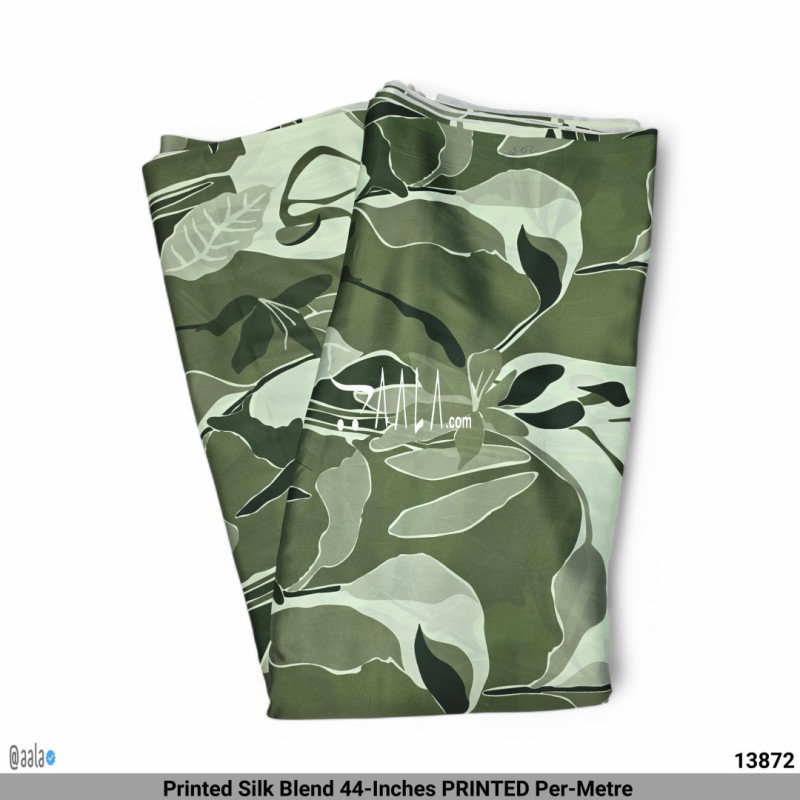 Printed Silk Blend 44-Inches PRINTED Per-Metre 