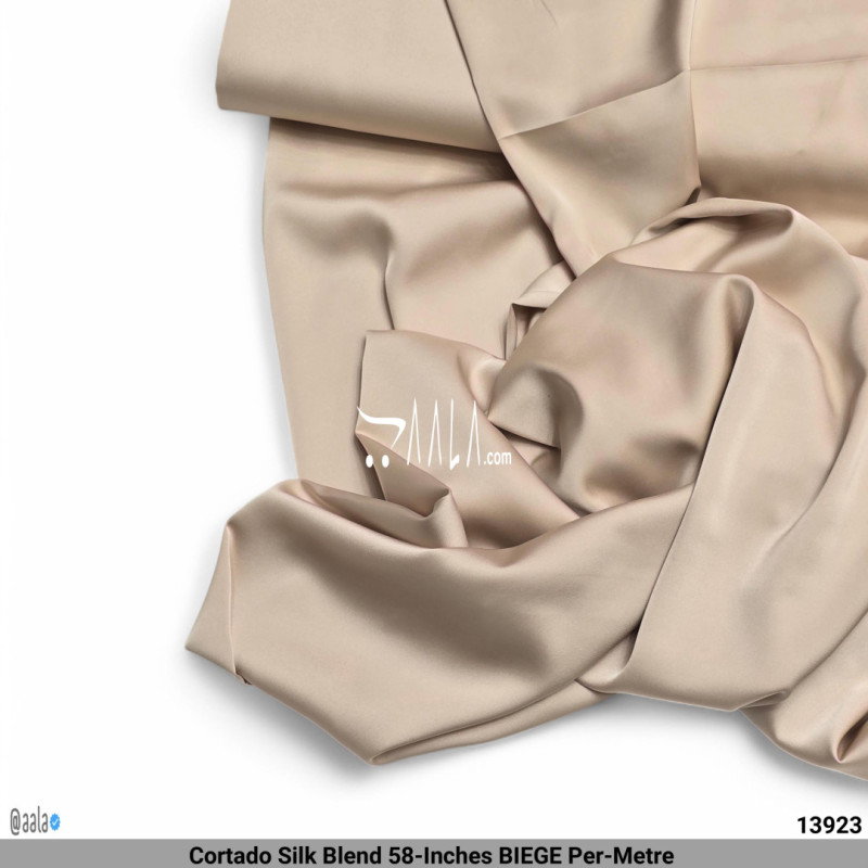Cortado Silk Blend 58-Inches BIEGE Per-Metre
