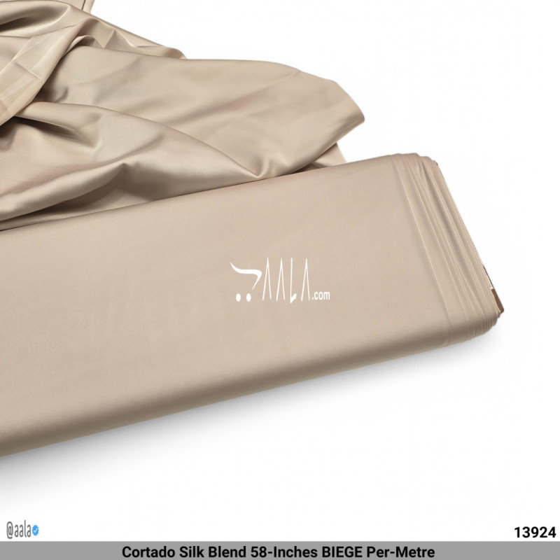 Cortado Silk Blend 58-Inches BIEGE Per-Metre