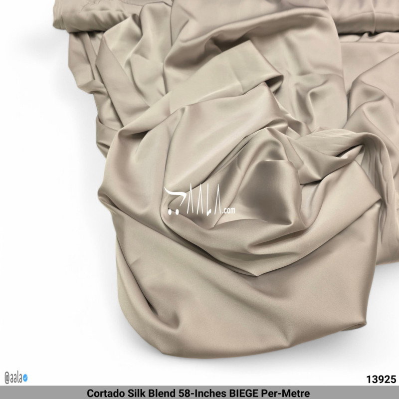 Cortado Silk Blend 58-Inches BIEGE Per-Metre 