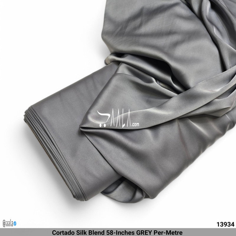 Cortado Silk Blend 58-Inches GREY Per-Metre 