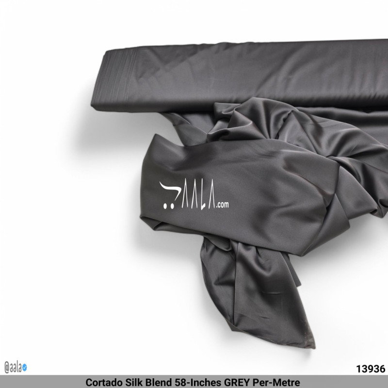 Cortado Silk Blend 58-Inches GREY Per-Metre