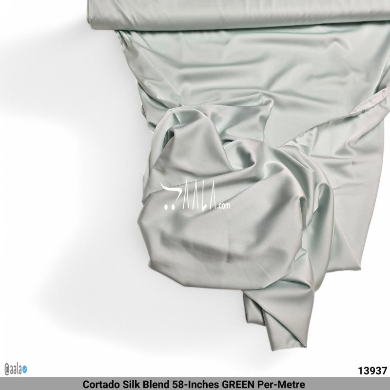 Cortado Silk Blend 58-Inches GREEN Per-Metre