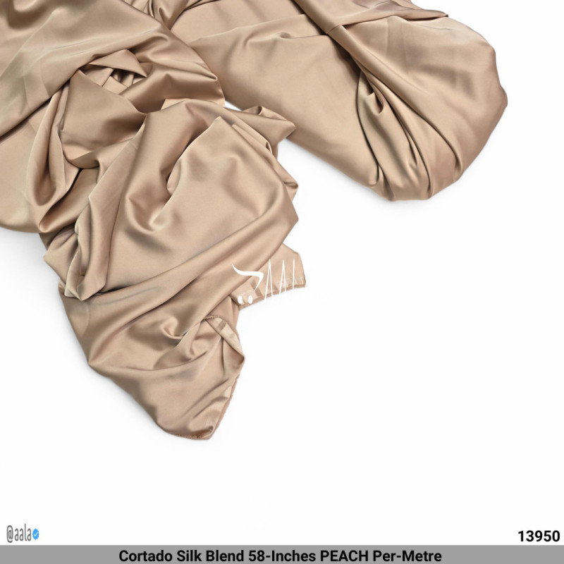 Cortado Silk Blend 58-Inches PEACH Per-Metre