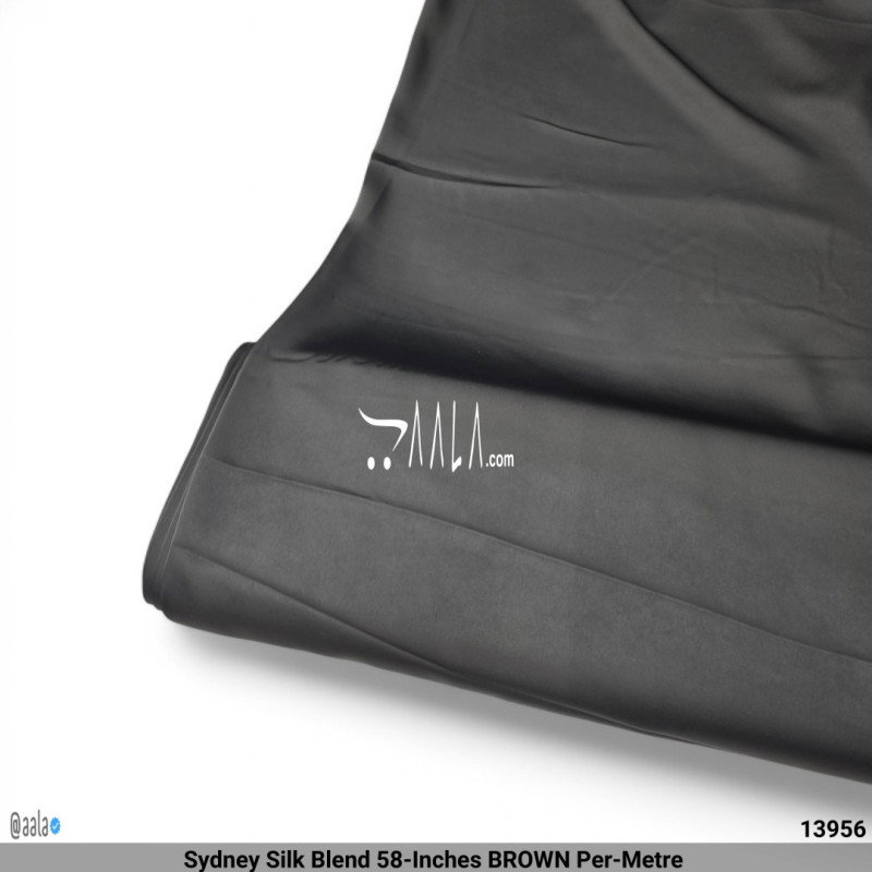 Sydney Silk Blend 58-Inches BROWN Per-Metre