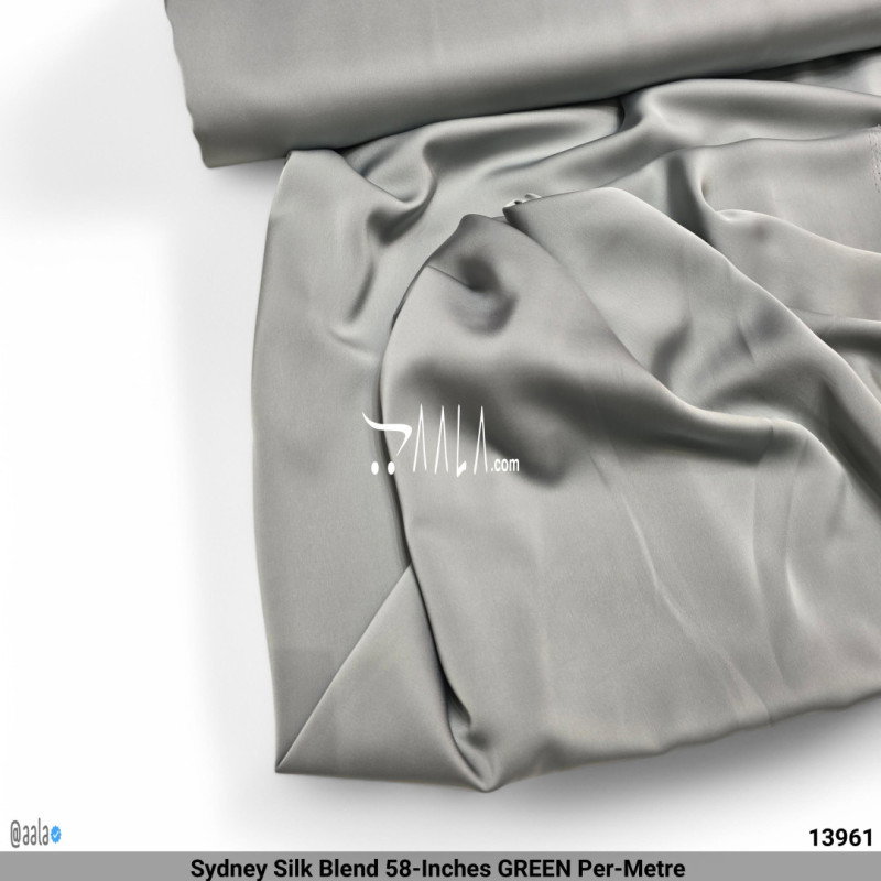 Sydney Silk Blend 58-Inches GREEN Per-Metre 