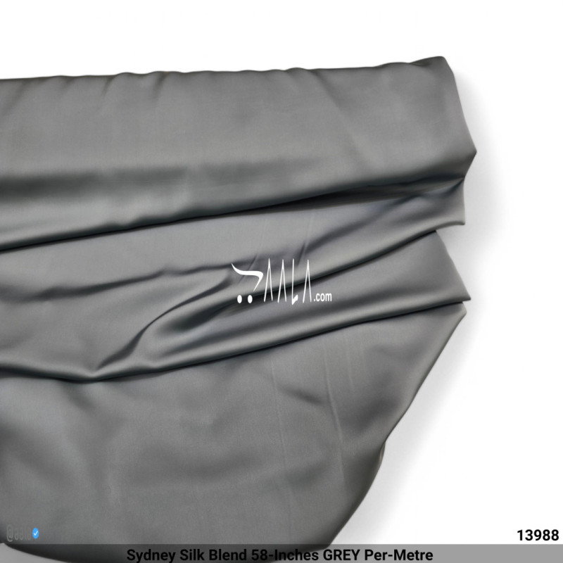 Sydney Silk Blend 58-Inches GREY Per-Metre 