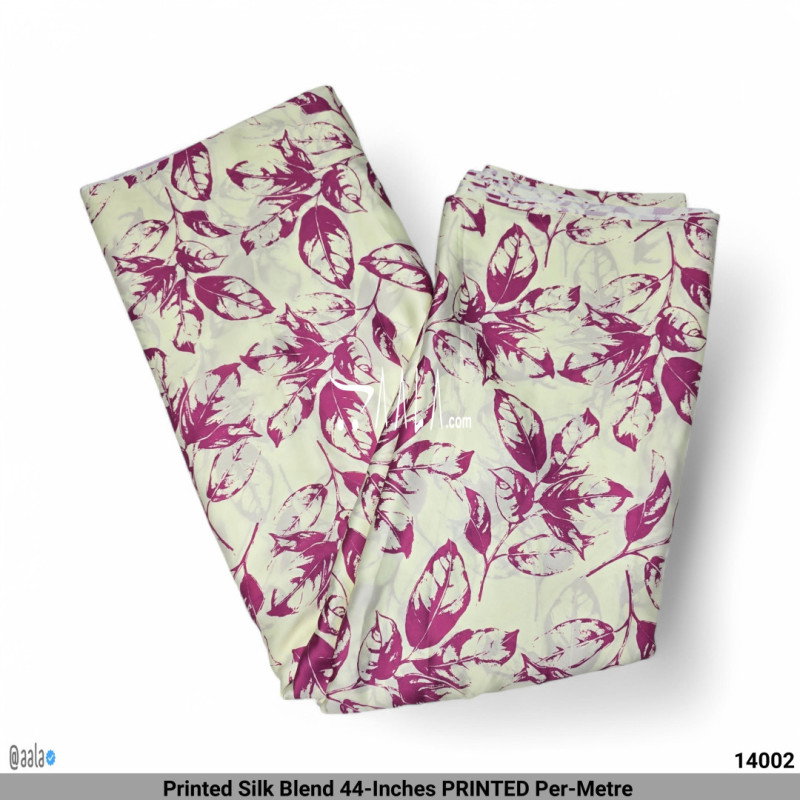 Printed Silk Blend 44-Inches PRINTED Per-Metre 